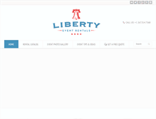 Tablet Screenshot of libertyeventrentals.com